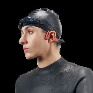Shokz OpenSwim Pro Red Bone Conduction Headphones 32GB MP3 Bluetooth S711-ST-RD
