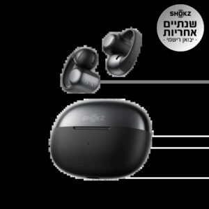 Shokz OpenDots ONE Black Open-Ear Clip-On TWS Wireless Earbuds IP54 E310-ST-BK