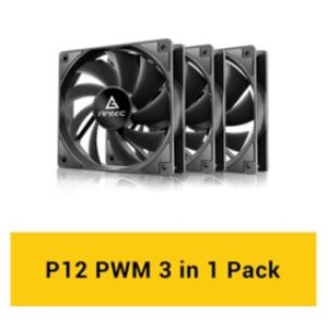 Antec 3-Pack P12 PWM 120mm Case Fan Highly Efficient Anti-Vibration