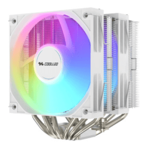 Coolleo Etian A60 WHITE ARGB CPU Fan Air Cooler CL-A60-H-ARGB