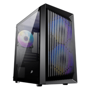 1StPlayer BS-2 3xFans Black PC Computer Case Micro ATX BS-2-BK-3F7