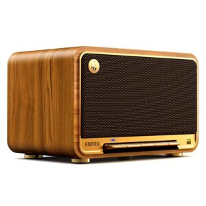Edifier D32 Bluetooth Tabletop Speaker 60W RMS Brown AUX 3.5mm USB-C Wi-Fi