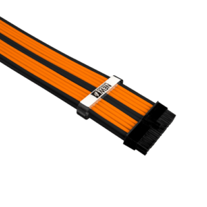 1StPlayer Steampunk 35cm Power Extension Cables Black-Orange 6931630205166