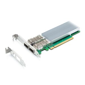 10Gtek 100G Dual QSFP28 (Intel E810-CAM2) PCIe x16 Network Card E810-100G-2Q-X16