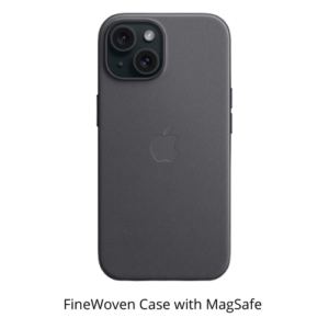 Apple FineWoven Case with MagSafe for iPhone 15 Series Black MT393ZM/A