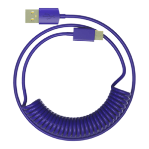 1StPlayer USB-A to USB-C Spring up to 2.5m Cable Purple Blue 6974418981739