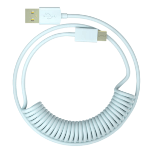 1StPlayer USB-A to USB-C Spring up to 2.5m Cable Sky Blue 6974418981715