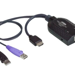 Aten KA7168USB HDMI Virtual Media KVM Adapter with Smart Card Support RJ-45