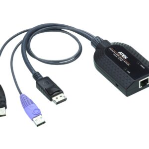 Aten KA7189 USB DisplayPort Virtual Media KVM Adapter Support Smart Card Reader