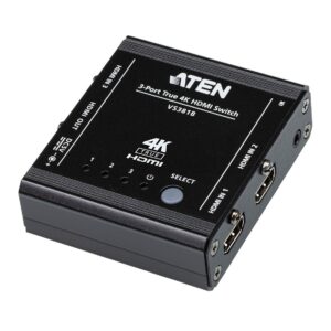 Aten VS381B 3-Port True 4K HDMI Switch HDMI-In Power LED HDMI Type A female