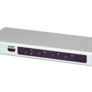 Aten VS481B 4-Port 4K HDMI Switch 3840x2160 30 Hz HDMI Type A Female 100 Ω