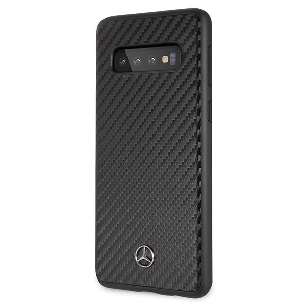 CG MOBIL Galaxy S10 Mercedes-Benz Logo DYNAMIC LINE Carbon Hard Case Black Cover - Image 2