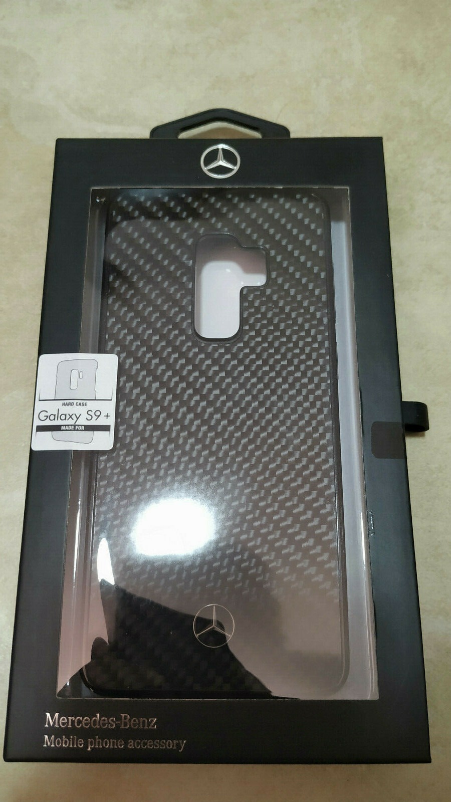 CG MOBILE Galaxy S9+ MERCEDES-Benz Hard Case Real Carbon Fiber Black Cover - Image 4