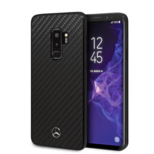 CG MOBILE Galaxy S9+ MERCEDES-Benz Hard Case Real Carbon Fiber Black Cover