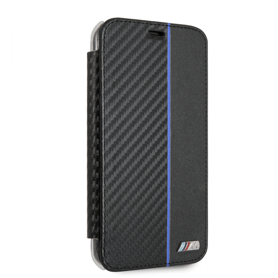CG MOBILE IPhone XR BMW M COLLECTION Carbon PU NAVY Stripe Booktype Case Cover - Image 2