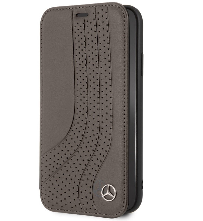 CG MOBILE IPhone XR Mercedes-Benz Genuine Leather Booktype Flip Case Cover Brown - Image 4