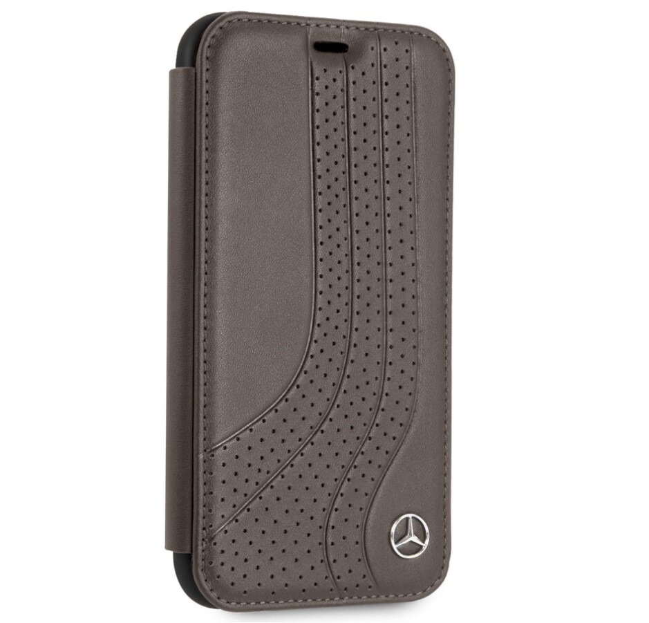 CG MOBILE IPhone XR Mercedes-Benz Genuine Leather Booktype Flip Case Cover Brown - Image 6