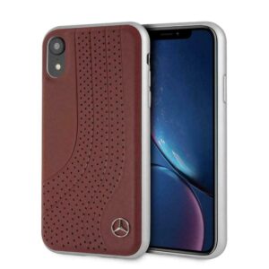 CG MOBILE IPhone XR Mercedes-Benz NEW BOW II Leather Hard Case Cover