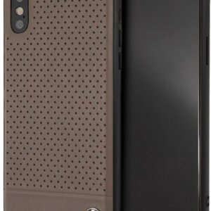 CG MOBILE IPhone XS MAX BMW SIGNATURE Perforated Leather TPU Case Brown Cover
