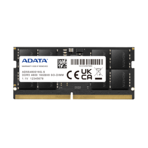 ADATA 16GB DDR5 4800MHz PC-38400 CL40 SODIMM Laptop AD5S480016G-S