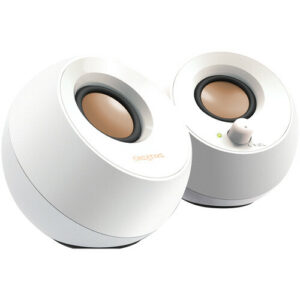 Creative Pebble White USB powered 2.0-Channel Desktop Speakers Volume Control