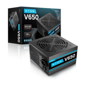 Antec Atom V650 650W Power Supply PSU Non-Modular ATOM-V650 Quiet 120mm Fan