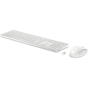 HP 655 Wireless Keyboard and Mouse Combo Hebrew Layout White Desktop Set 860P8AA