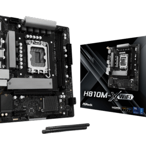 ASRock H810M-X WiFi LGA1851 Motherboard Intel H810 DDR5 mATX 90-MXBS60-A0UAYZ