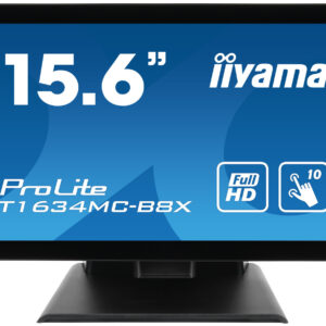 IIYAMA 15.6" ProLite T1634MC-B8X IPS Full HD PCAP 10 Point Touch Monitor Glass