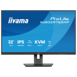 IIYAMA 32" ProLite QHD 100Hz 1ms USB-C PD95W IPS Monitor XUB3297QSNP-B1