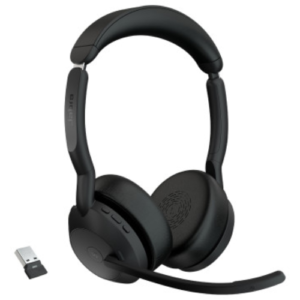 Jabra Evolve2 55 MS USB-A Bluetooth Stereo Headset Black Wireless 25599-999-999