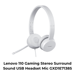 Lenovo 110 Gaming Stereo Surround Sound USB Headset Mic GXD1E71385