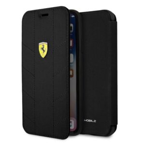IPhone X/XS CG MOBILE FERRARI SF Book Case Flip Cover RACING TYRES DAPHNE Black