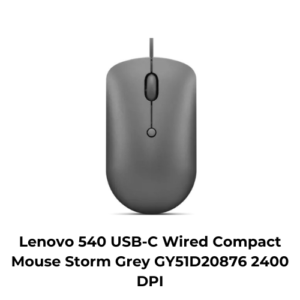 Lenovo 540 USB-C Wired Compact Mouse Storm Grey GY51D20876 2400 DPI