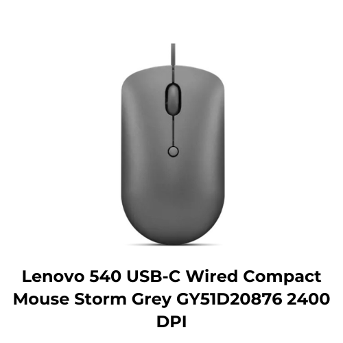Lenovo 540 USB-C Wired Compact Mouse Storm Grey GY51D20876 2400 DPI