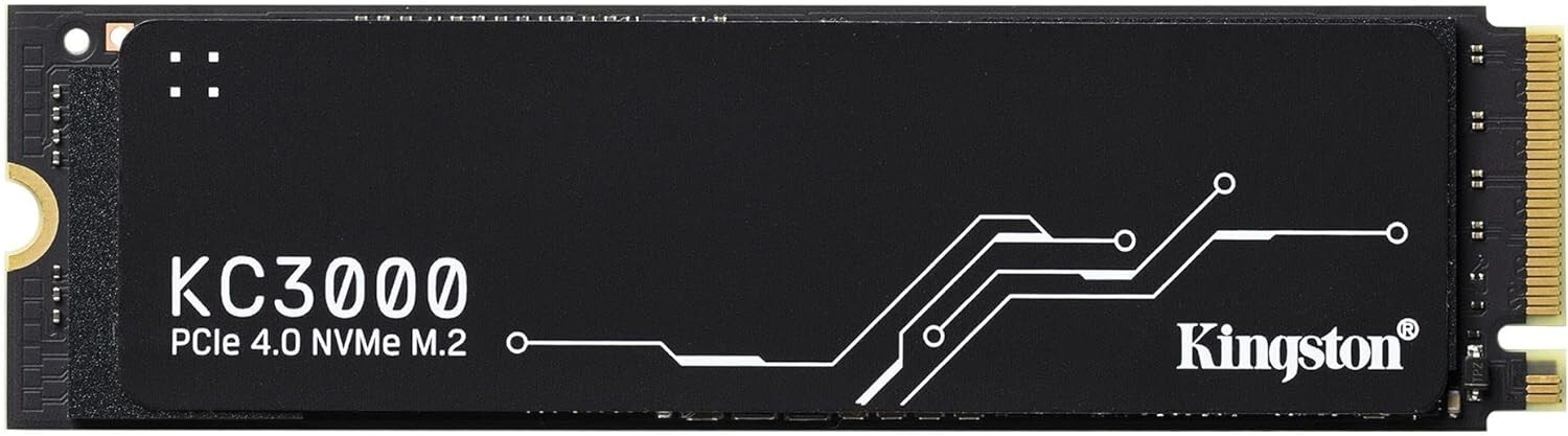 Kingston KC3000 PCIe 4.0 NVMe M.2 SSD 4096GB Black 2.5" SKC3000D/4096G