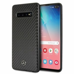 CG Mobile Galaxy S10+ Plus Mercedes-Benz Logo DYNAMIC LINE Carbon Hard Case Black