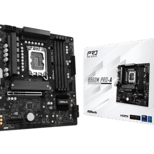ASRock B860M Pro-A LGA1851 Motherboard Intel B860 DDR5 microATX 90-MXBRR0-A0UAYZ