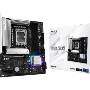 ASRock B860M Pro RS LGA1851 Motherboard Intel B860 DDR5 mATX 90-MXBRP0-A0UAYZASRock B860M Pro RS LGA1851 Motherboard Intel B860 DDR5 mATX 90-MXBRP0-A0UAYZ