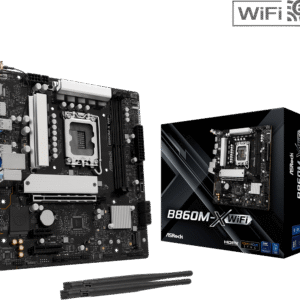 ASRock B860M-X WiFi LGA1851 Motherboard Intel B860 DDR5 micrATX 90-MXBRY0-A0UAYZ