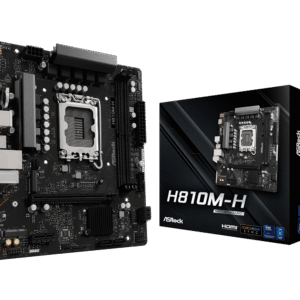 ASRock H810M-H LGA1851 Motherboard Intel H810 DDR5 M.2 mATX 90-MXBSZ0-A0UAYZ