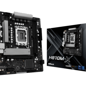 ASRock H810M-X LGA1851 Motherboard Intel H810 DDR5 M.2 microATX 90-MXBS40-A0UAYZ