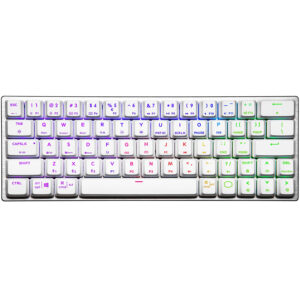 Cooler Master SK622 Wireless Mechanical Gaming Keyboard White Low Profile Blue
