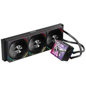 1STPLAYER FAST 360mm CPU Liquid Cooler 3.95" LCD Screen AIO Black FT-360-BK1STPLAYER FAST 360mm CPU Liquid Cooler 3.95" LCD Screen AIO Black FT-360-BK