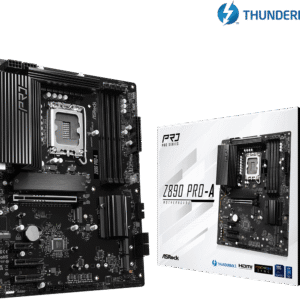 ASRock Z890 Pro-A LGA 1851 Motherboard Intel Z890 DDR5 M.2 ATX 90-MXBP50-A0UAYZ