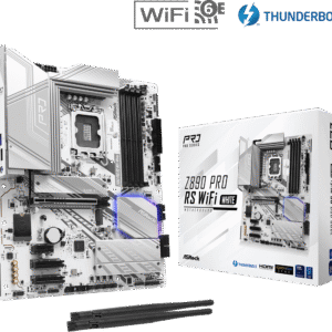 ASRock Z890 Pro RS WiFi White LGA1851 Intel Z890 DDR5 ATX Motherboard 90-MXBQC0