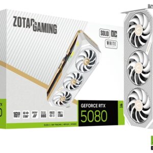 Zotac GeForce RTX 5080 Solid OC White 16GB GDDR7 GPU Video Card ZT-B50800Q-10P