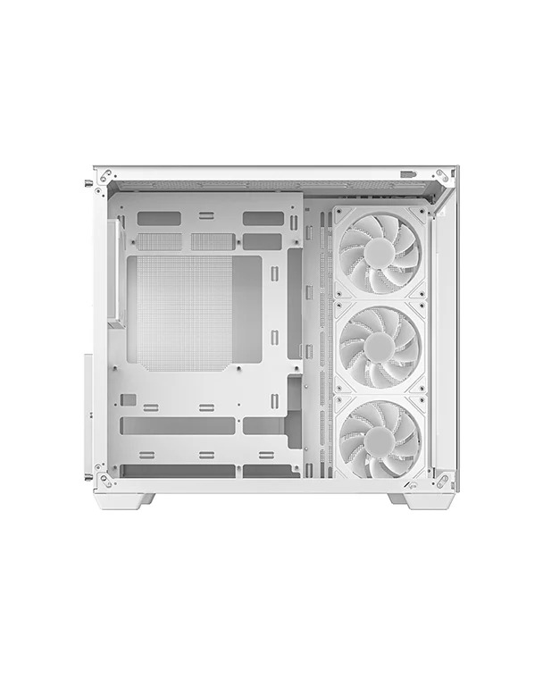 DeepCool CG530 4F White ATX Mid Tower PC Gaming Case 4 ARGB Fans Tempered Glass