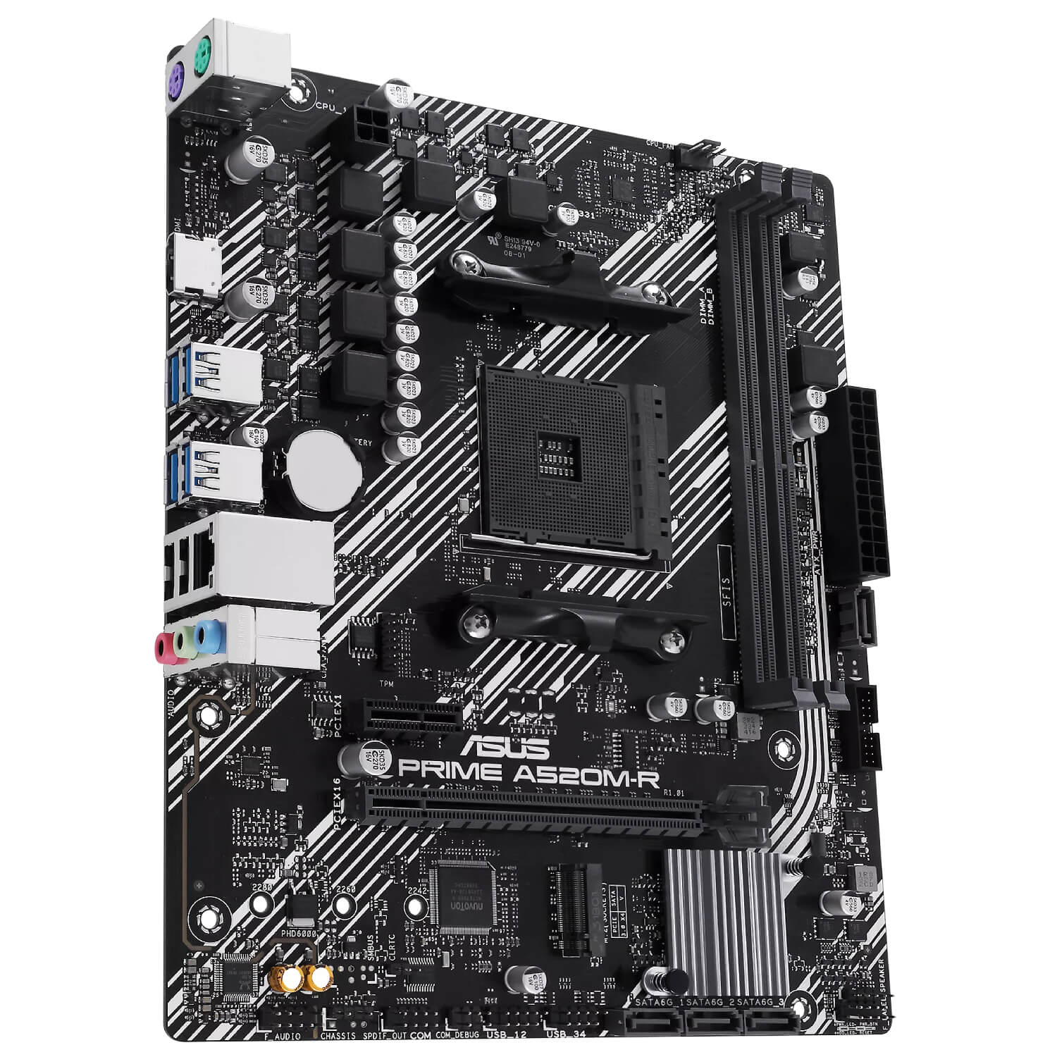 ASUS Prime A520M-R AMD AM4 Micro-ATX Motherboard DDR4 M.2 HDMI 90MB1H60-M0EAY0