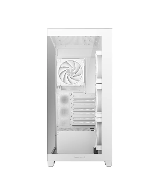 DeepCool CG580 4F V2 White ATX Mid Tower PC Case 4 ARGB Fans Tempered Glass